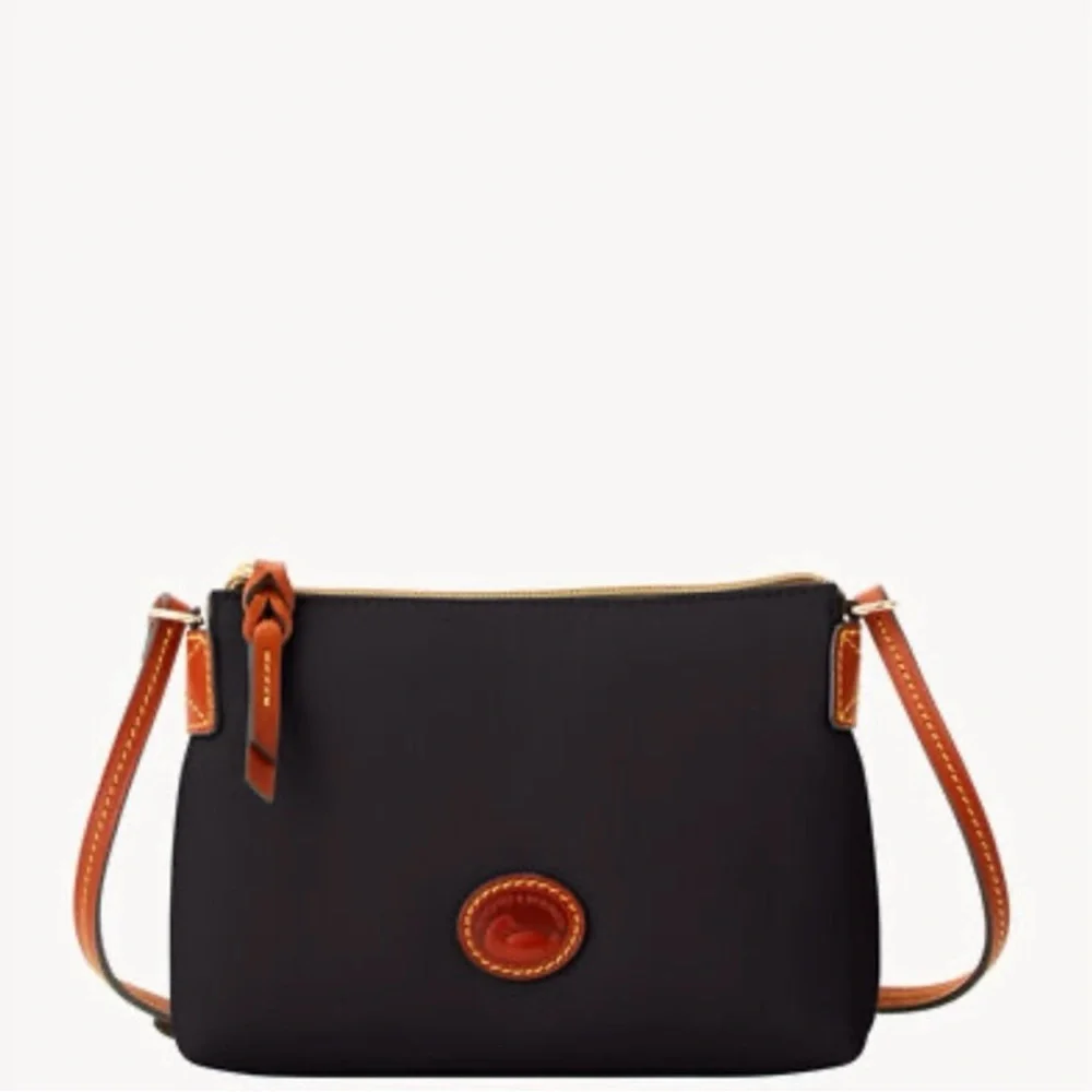 NWT Dooney & Bourke Black Crossbody Pouchette